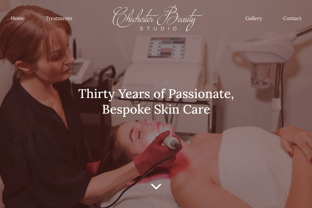 Chichester Beauty Desktop | Toolkit Websites Portfolio