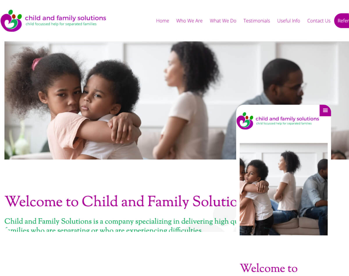Child and Family Solutions | Toolkit Websites Portfolio