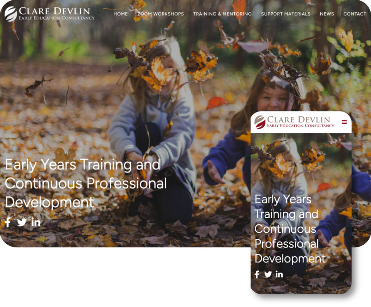 Clare Devlin Early Education Consultancy | Toolkit Websites Portfolio
