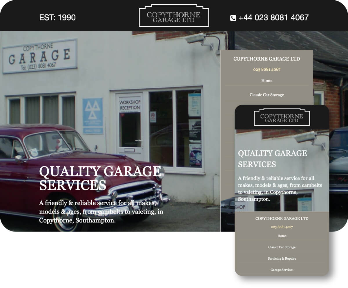 Copythorne Garage LTD | Toolkit Websites Portfolio
