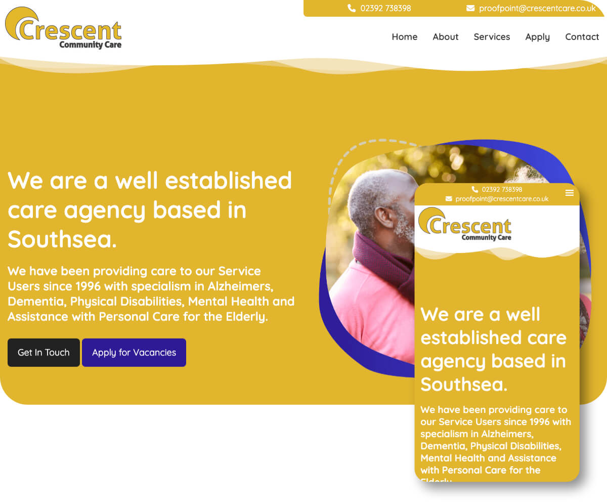 Crescent Community Care | Toolkit Websites Portfolio