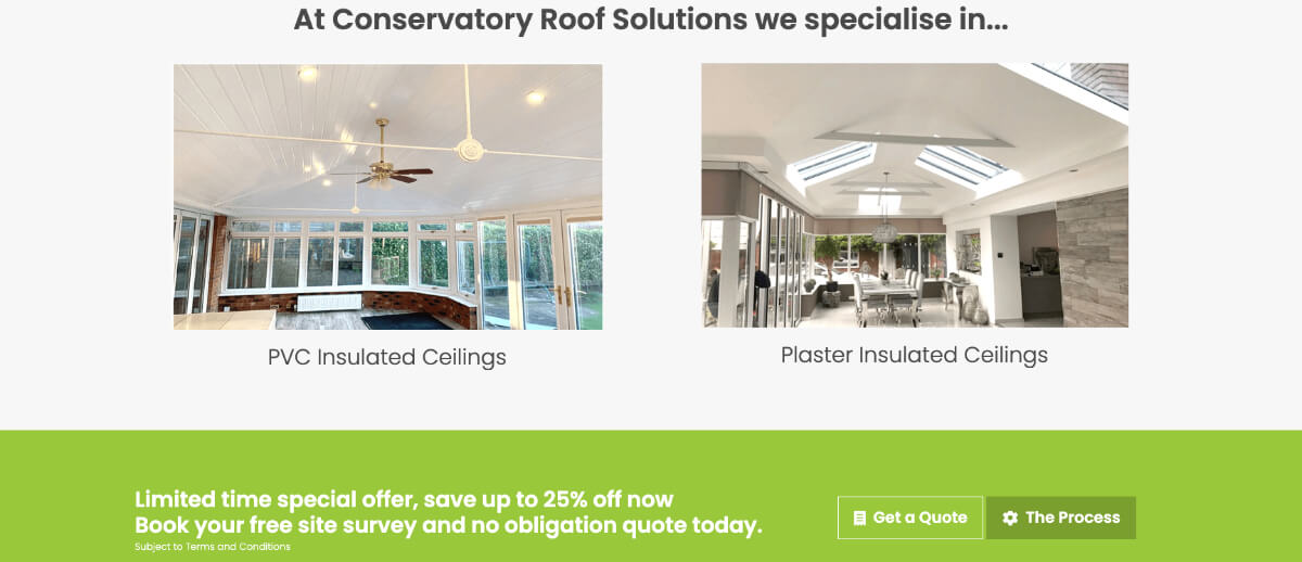 Conservatory Roof Solutions imagery screenshot