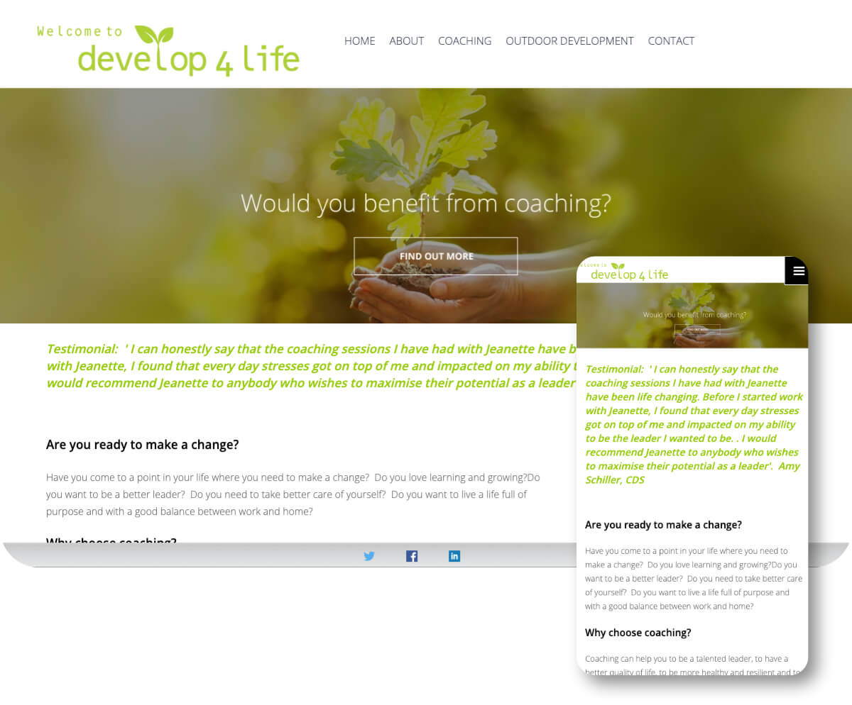 Develop 4 Life | Toolkit Websites Portfolio