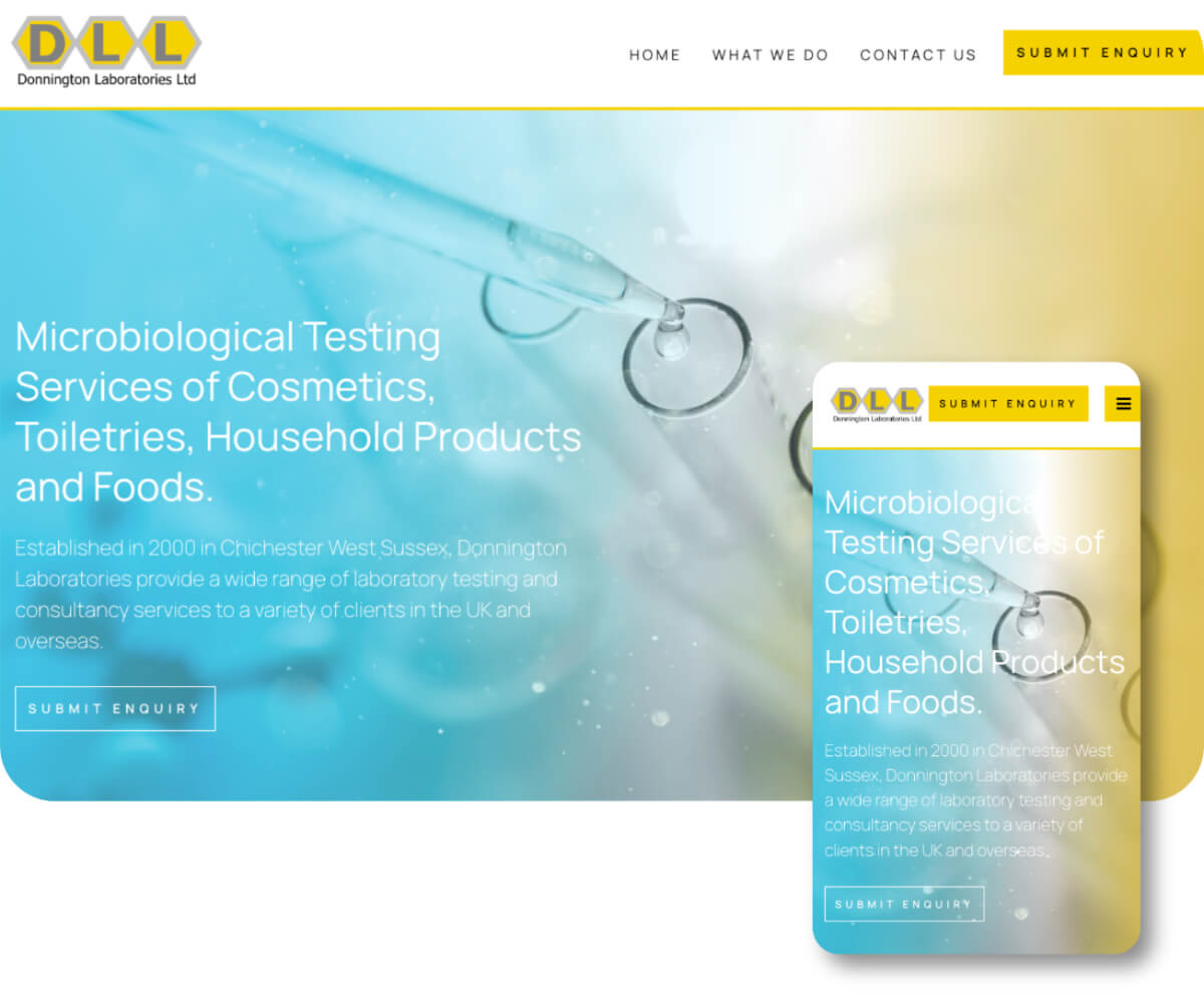 Donnington Laboratories | Toolkit Websites Portfolio