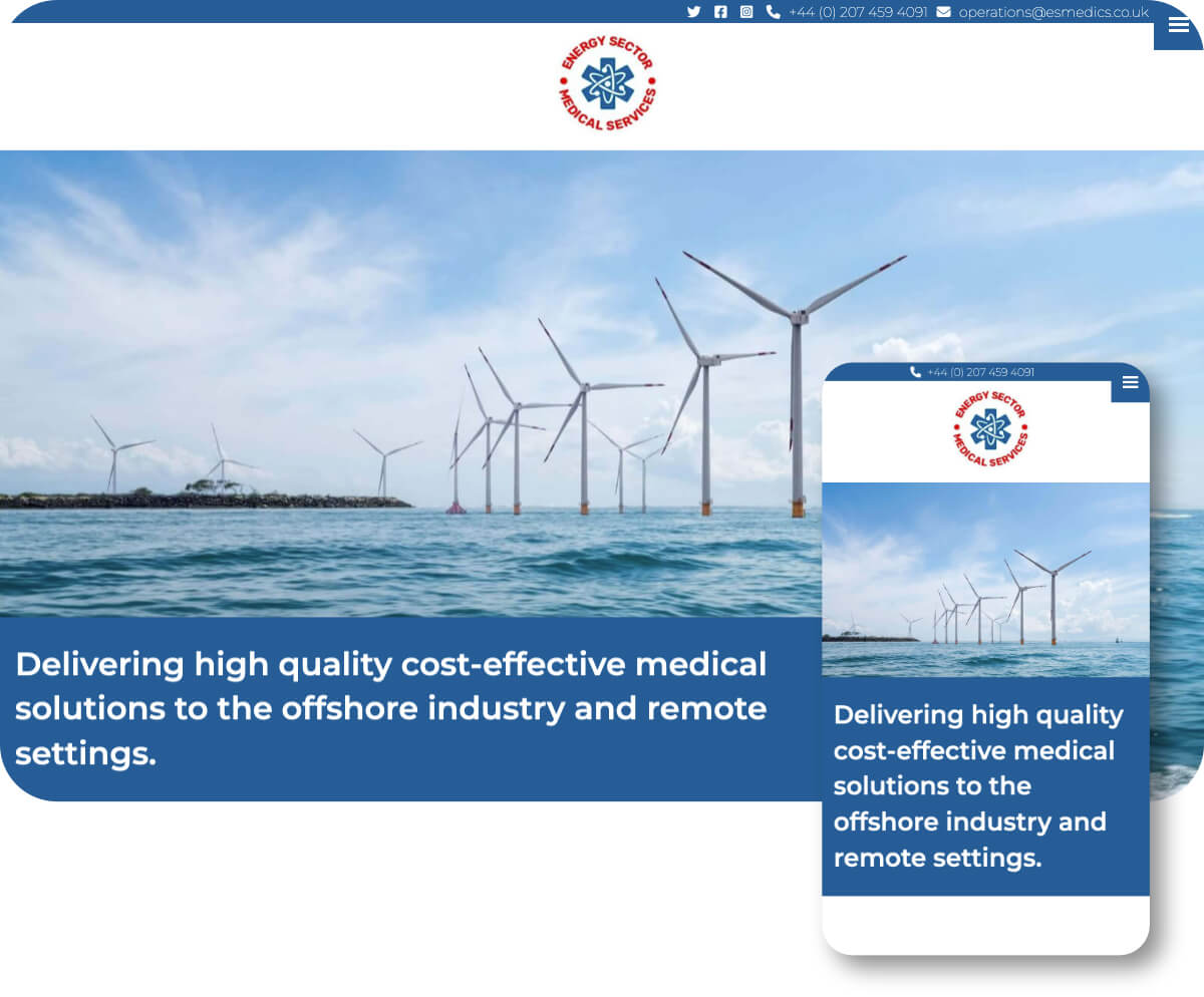 Energy Sector Medical Services | Toolkit Websites Portfolio