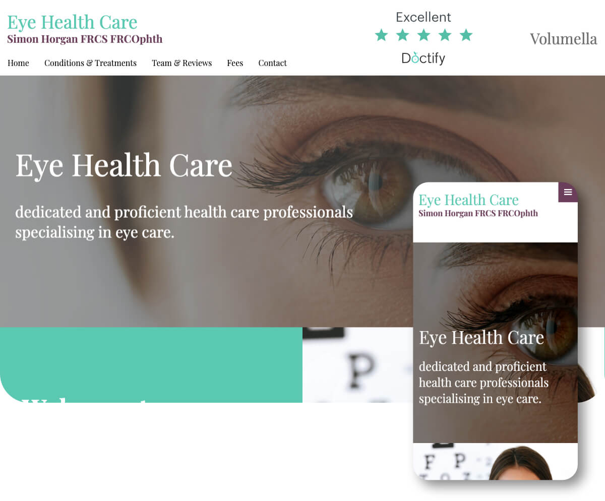 Eye Health Care | Toolkit Websites Portfolio