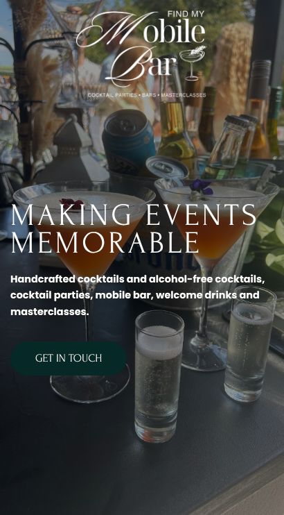 Find My Mobile Bar Mobile | Toolkit Websites Portfolio