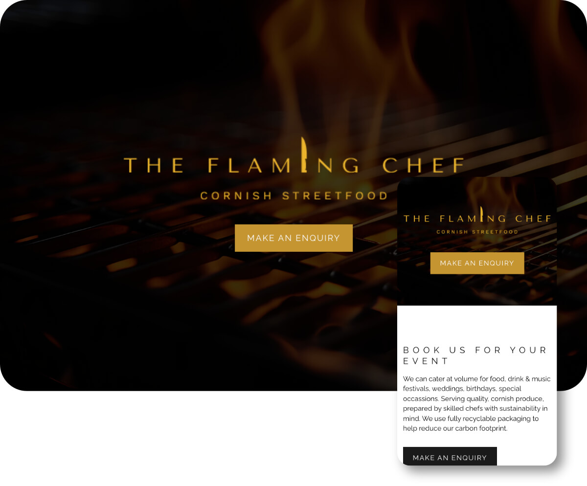 The Flaming Chef | Toolkit Websites Portfolio
