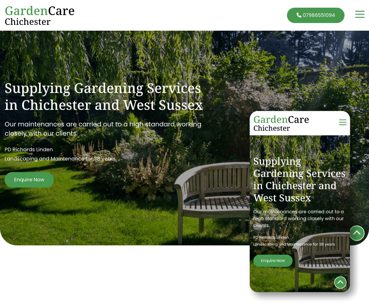 Garden Care Chichester | Toolkit Websites Portfolio
