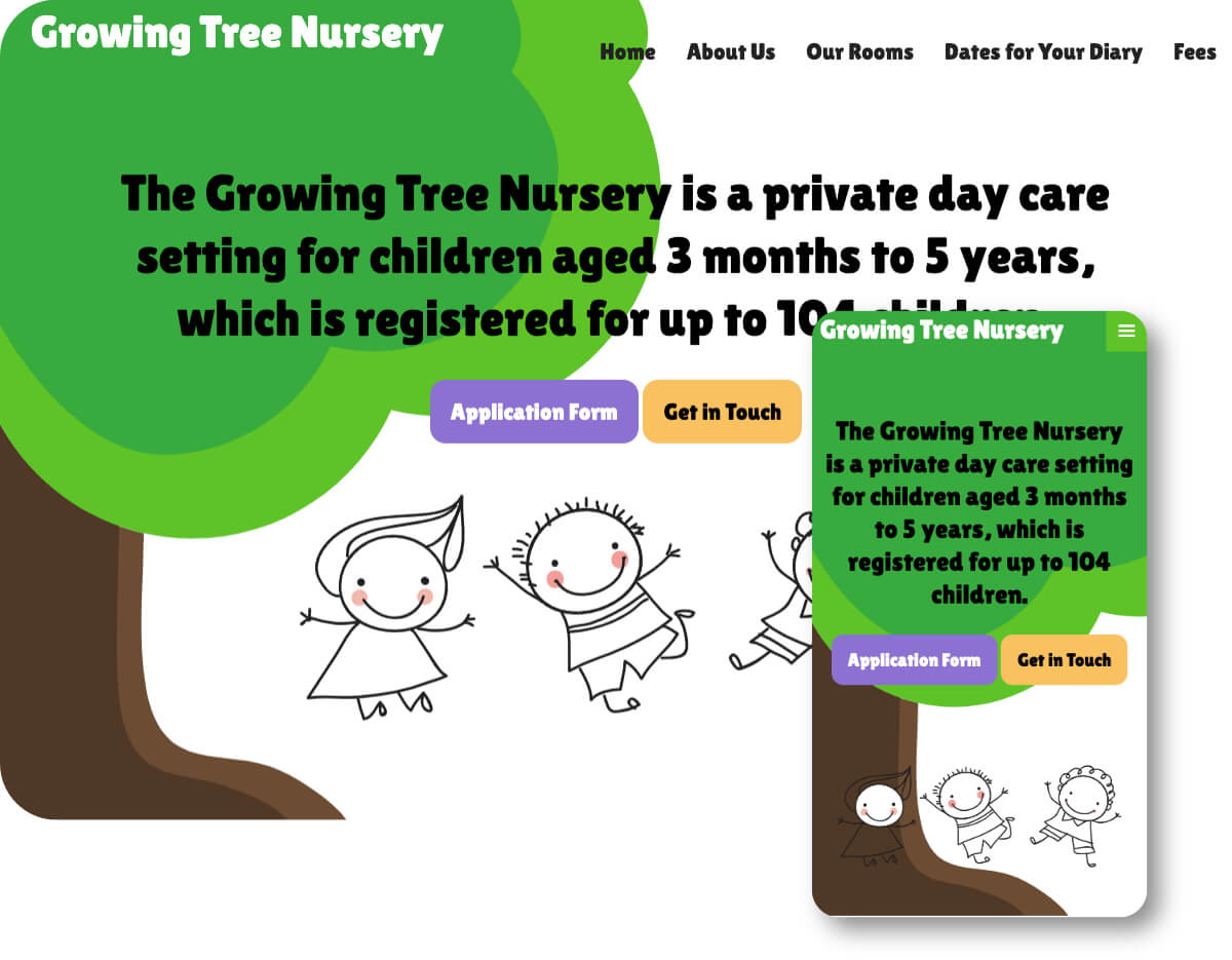 Growing Tree Nursery | Toolkit Websites Portfolio