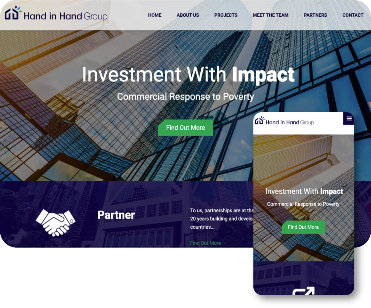 Hand in Hand Group | Toolkit Websites Portfolio