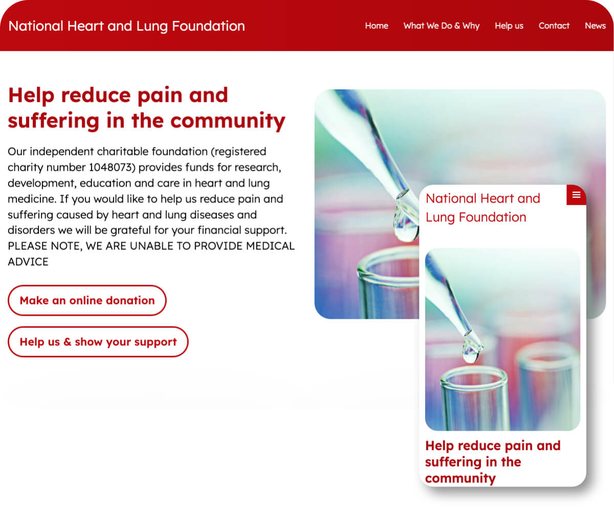 National Heart and Lung Foundation | Toolkit Websites Portfolio