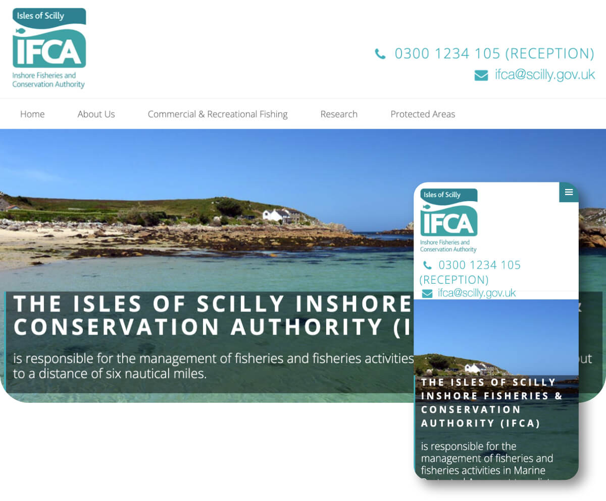 Isles of Scilly IFCA | Toolkit Websites Portfolio