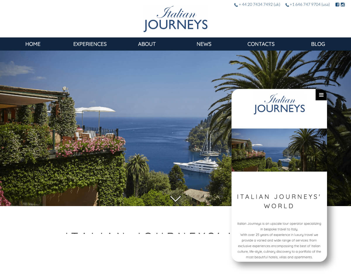 Italian Journeys | Toolkit Websites Portfolio