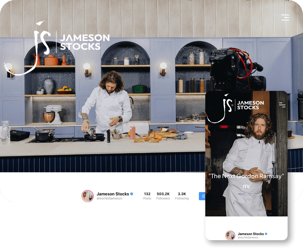 Jameson Stocks Website Desktop and Mobile