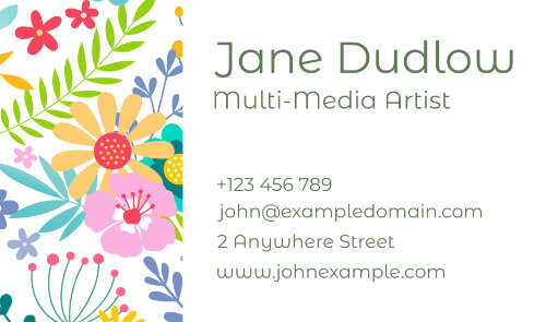 Jane Dudlow business card back