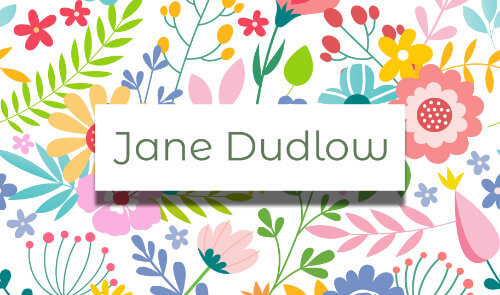 Jane Dudlow business card front