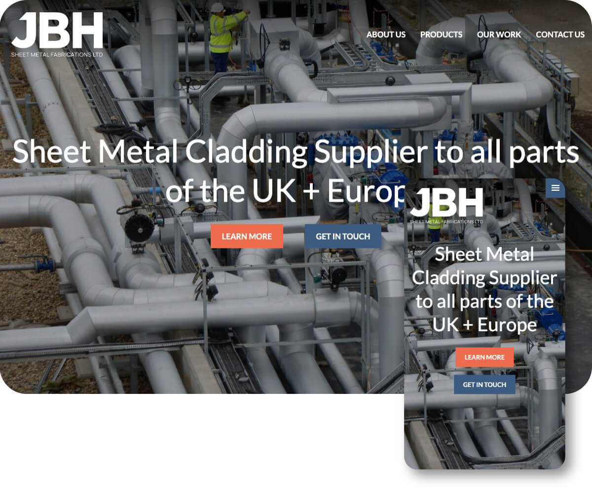 JBH Sheet Metal Fabrications LTD | Toolkit Websites Portfolio
