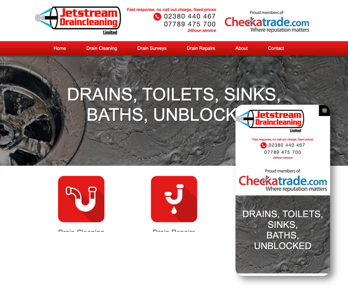 Jetstream Draincleaning Limited | Toolkit Websites Portfolio