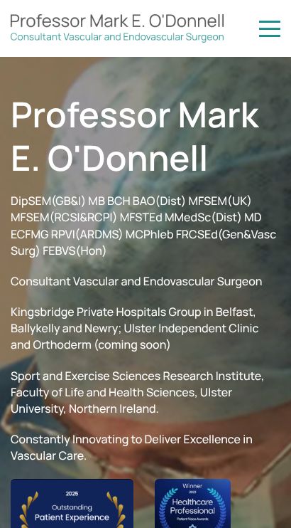 Mark O'Donnell Vascular Surgery mobile
