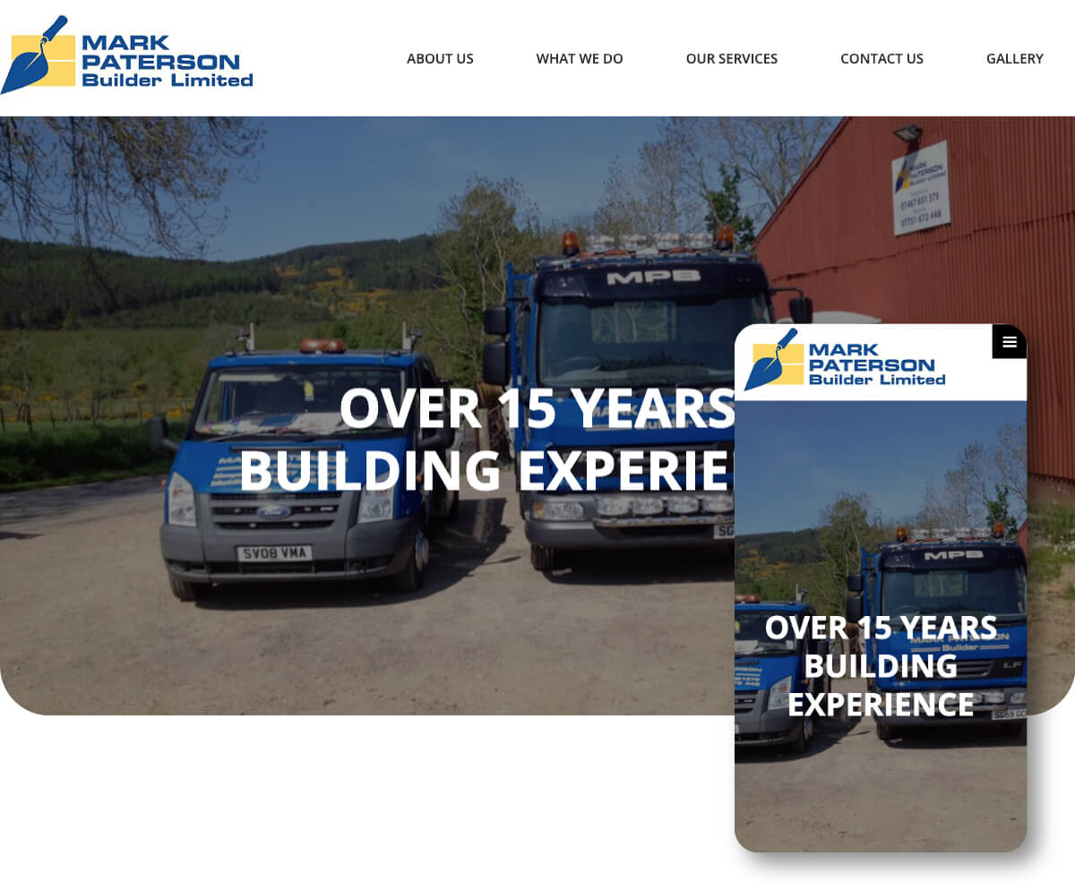 Mark Paterson Builder Limited | Toolkit Websites Portfolio