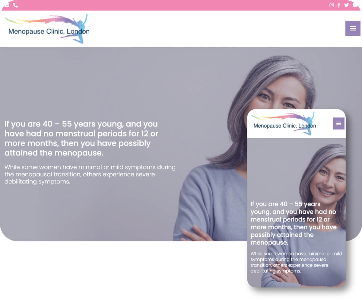 Menopause Clinic London | Toolkit Websites Portfolio