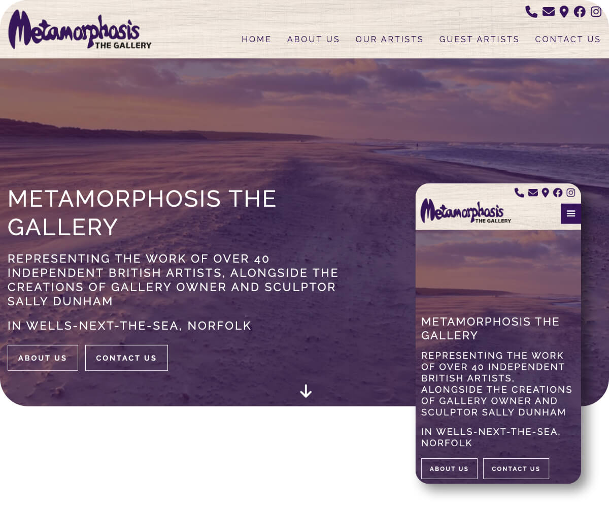 Metamorphosis The Gallery | Toolkit Websites Portfolio