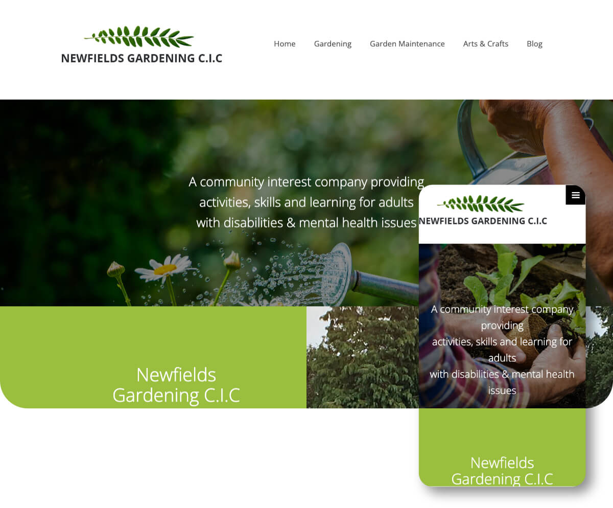 Newfields Gardening C.I.C | Toolkit Websites Portfolio