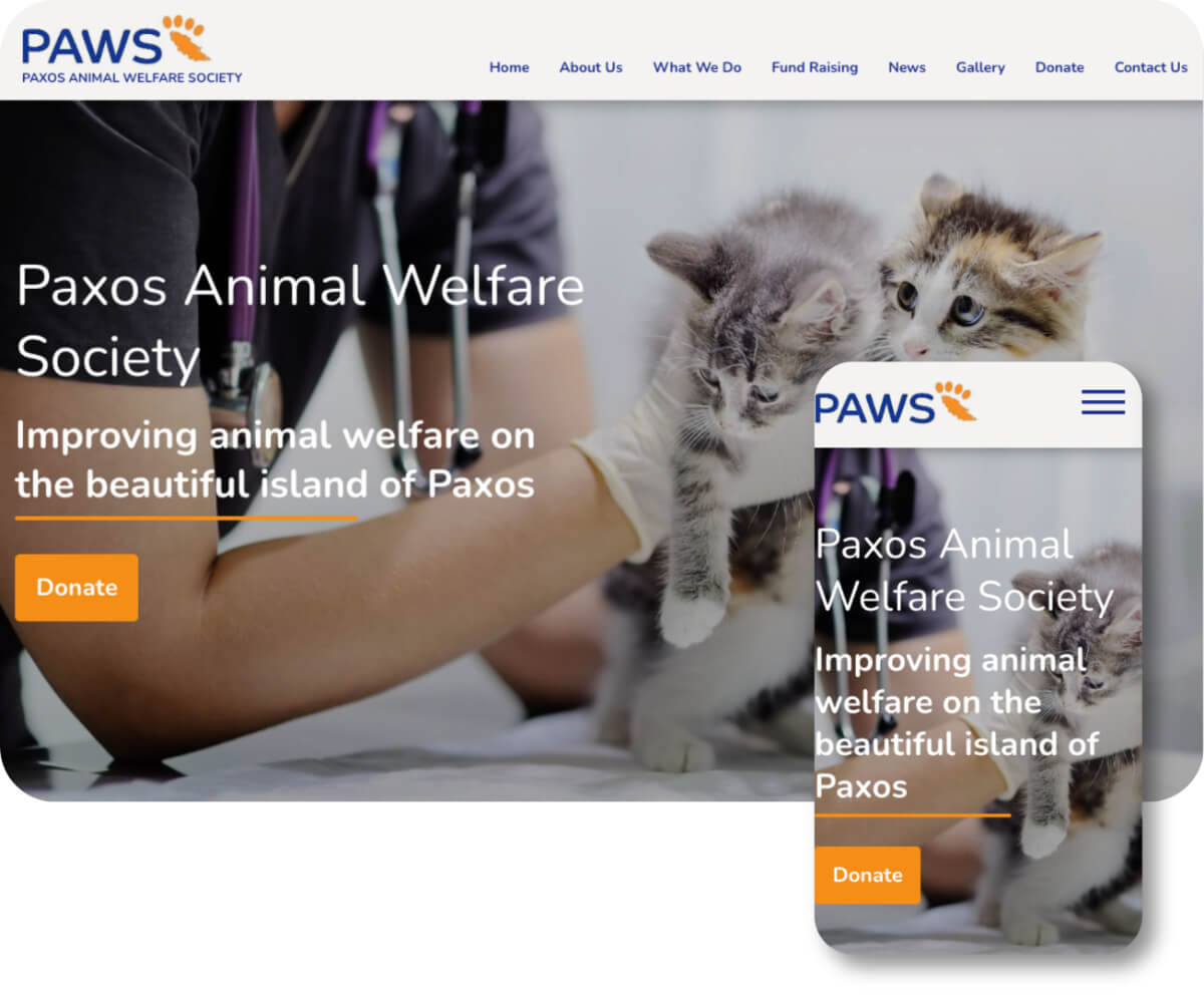 Paxos Animal Welfare Society | Toolkit Websites Portfolio