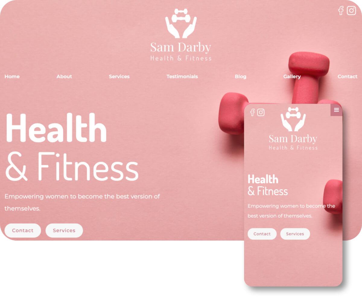 Sam Darby Fitness | Toolkit Websites Portfolio