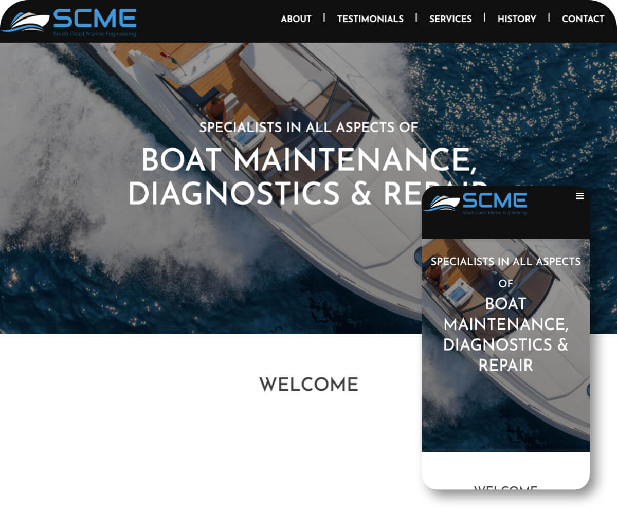 South Coast Marine Engineering | Toolkit Websites Portfolio