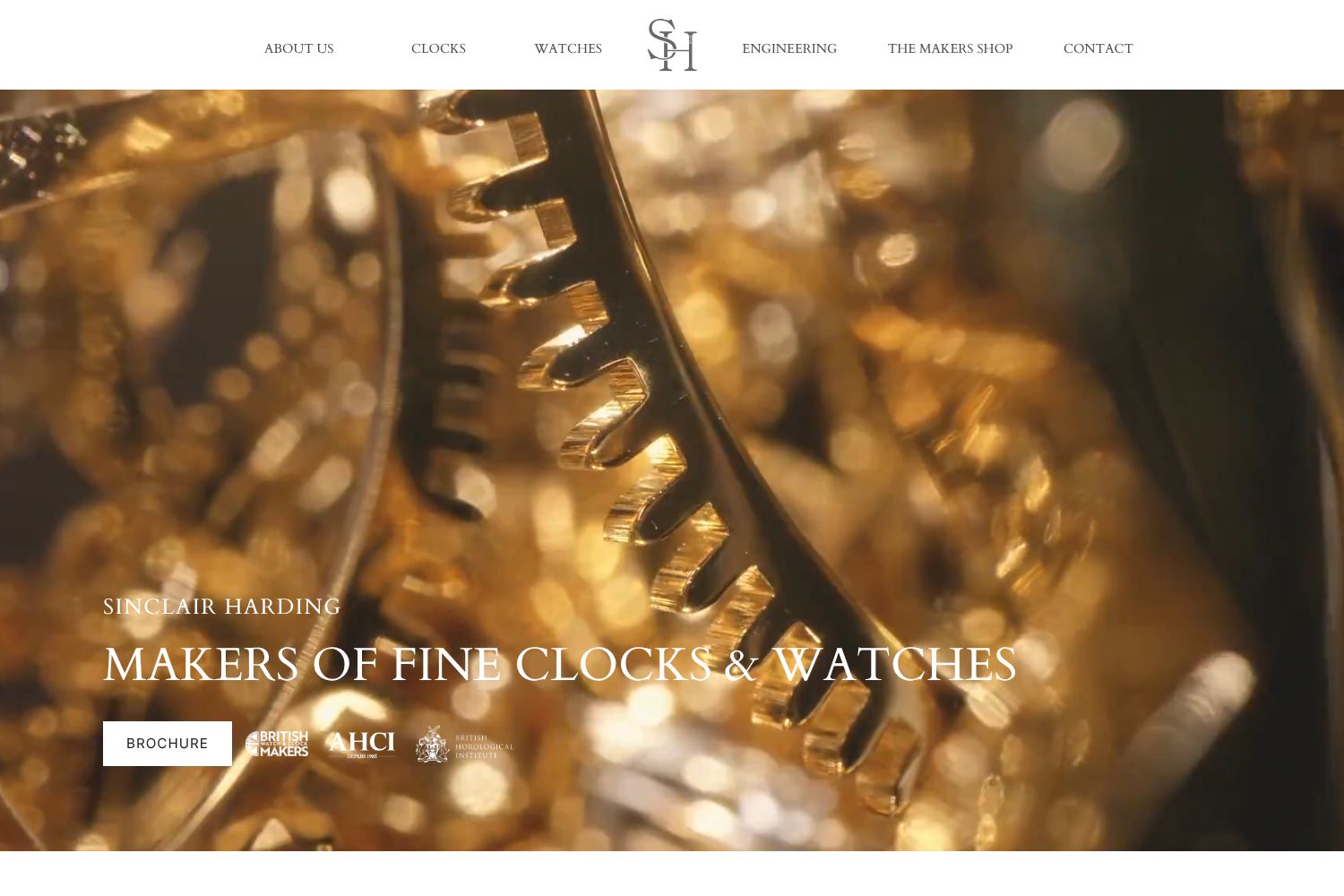 Sinclair Harding Clock Makers desktop