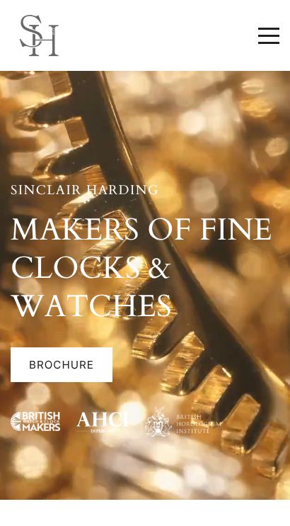 Sinclair Harding Clock Makers mobile