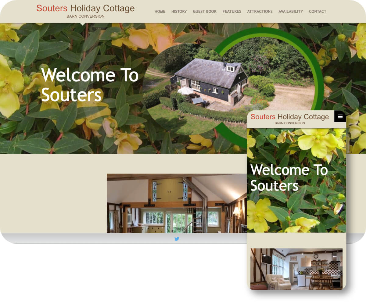 Souters Holiday Cottage | Toolkit Websites Portfolio