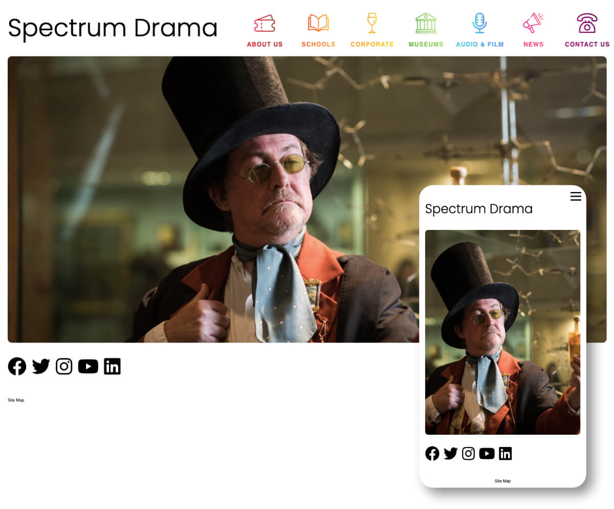 Spectrum Drama | Toolkit Websites Portfolio