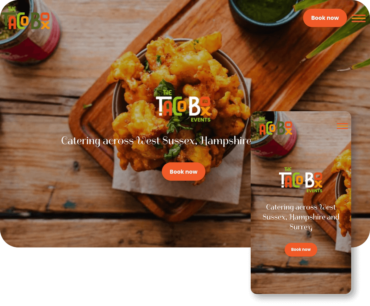 Tacobox Website Desktop and Mobile