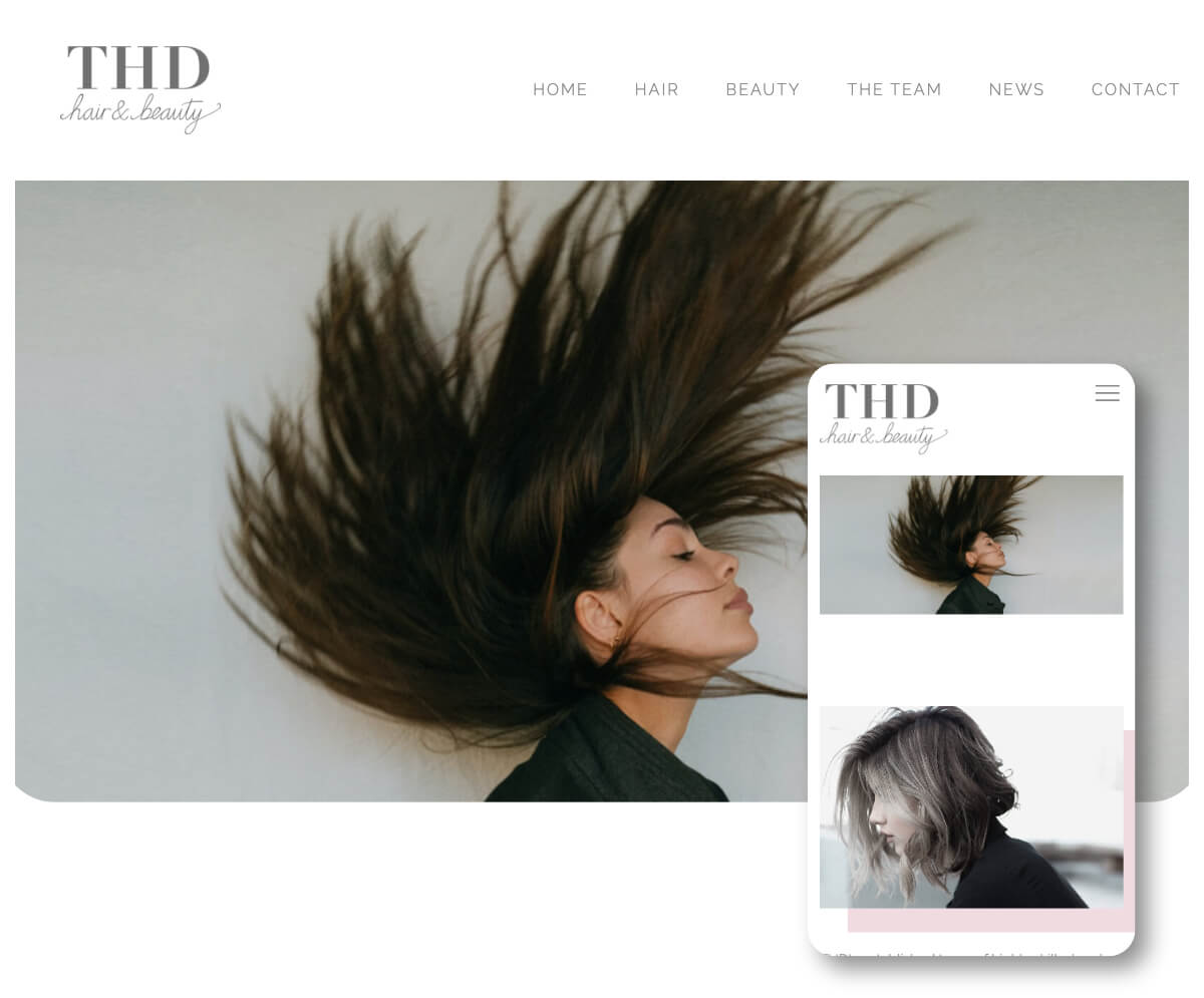 THD Hair & Beauty | Toolkit Websites Portfolio