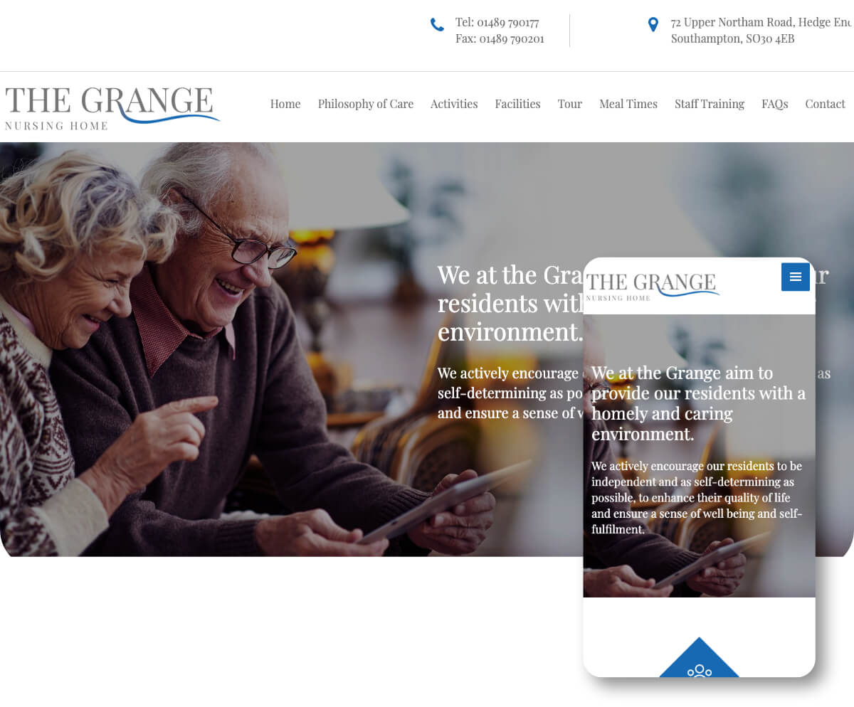 The Grange Nursing Home | Toolkit Websites Portfolio