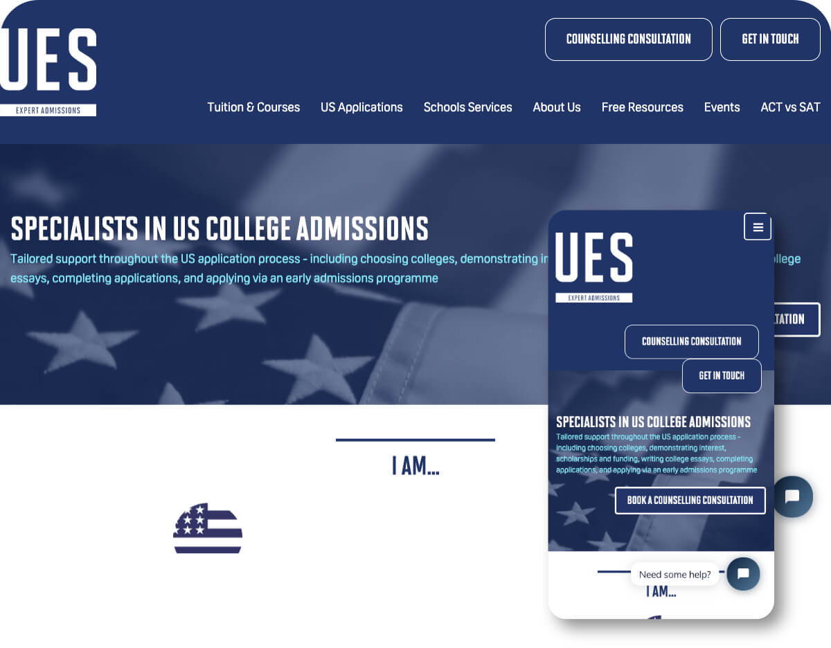 UES Education | Toolkit Websites Portfolio