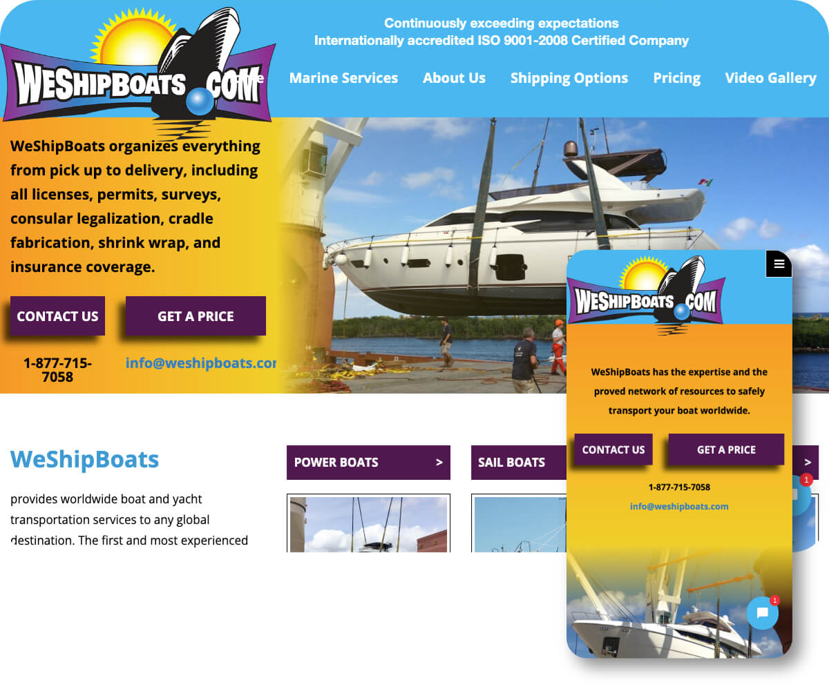 We Ship Boats | Toolkit Websites Portfolio