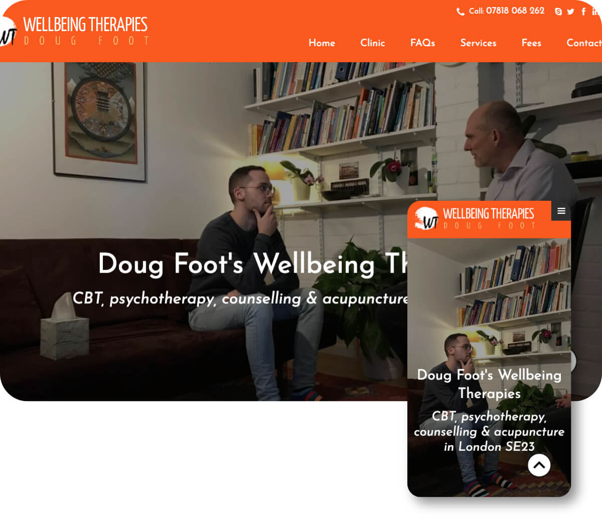 Wellbeing Therapies Doug Foot | Toolkit Websites Portfolio