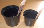 1 litre and 2 litre plant pots with label security slots. 0.45 wall thickness. Fast cycling