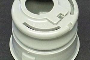 4 cavity hot runner injection mould tool with collapsing cores and side actions for Fuel Filler Insert in Delrin Acetal